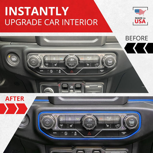 10 Ft Blue Car Gap Filler Trim – Flexible Interior Molding Strip 💙🚗