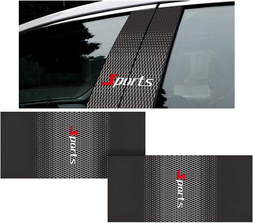 2PCS Carbon Fiber B-Pillar Stickers ā Door Scratch Protector š¤āØ