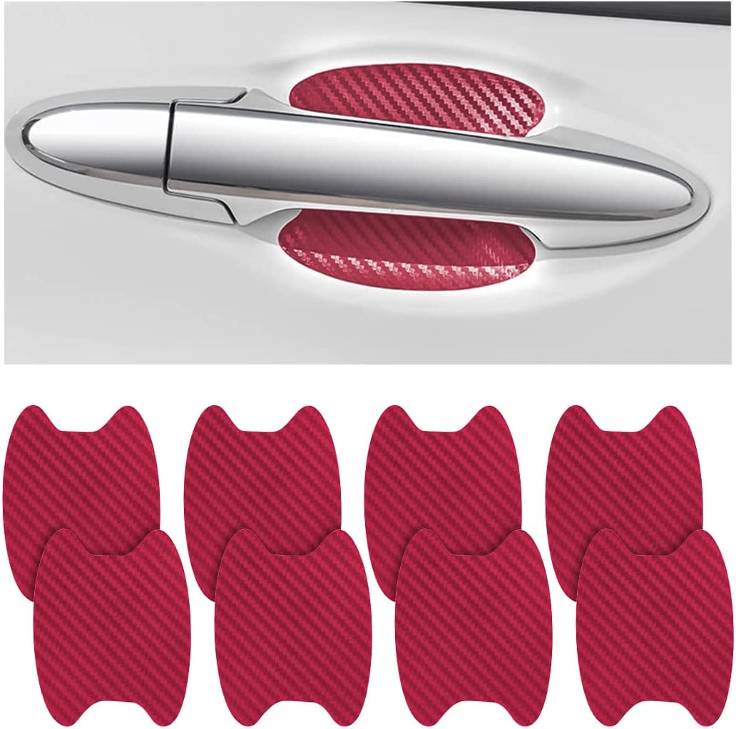 4PCS Carbon Fiber Car Door Handle Protector โ Anti-Scratch Film ๐โจ