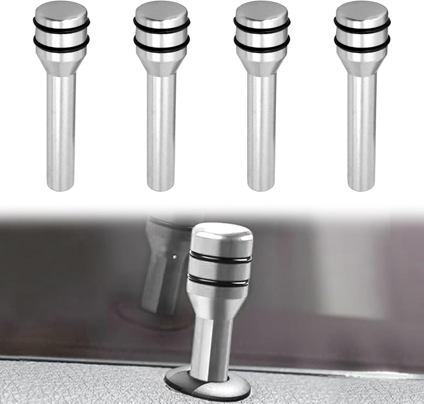 4 PCS Aluminum Car Door Lock Pins ā Universal Decorative Upgrade š©āØ