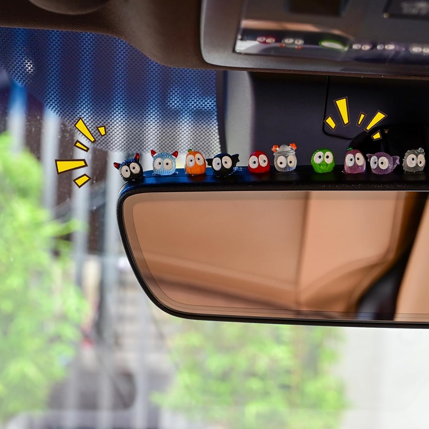 Transform Your Space with 20 Adorable Soot Sprite Car Decor - Perfect Rearview Mirror Accessories for Home, Office & Gifts!
