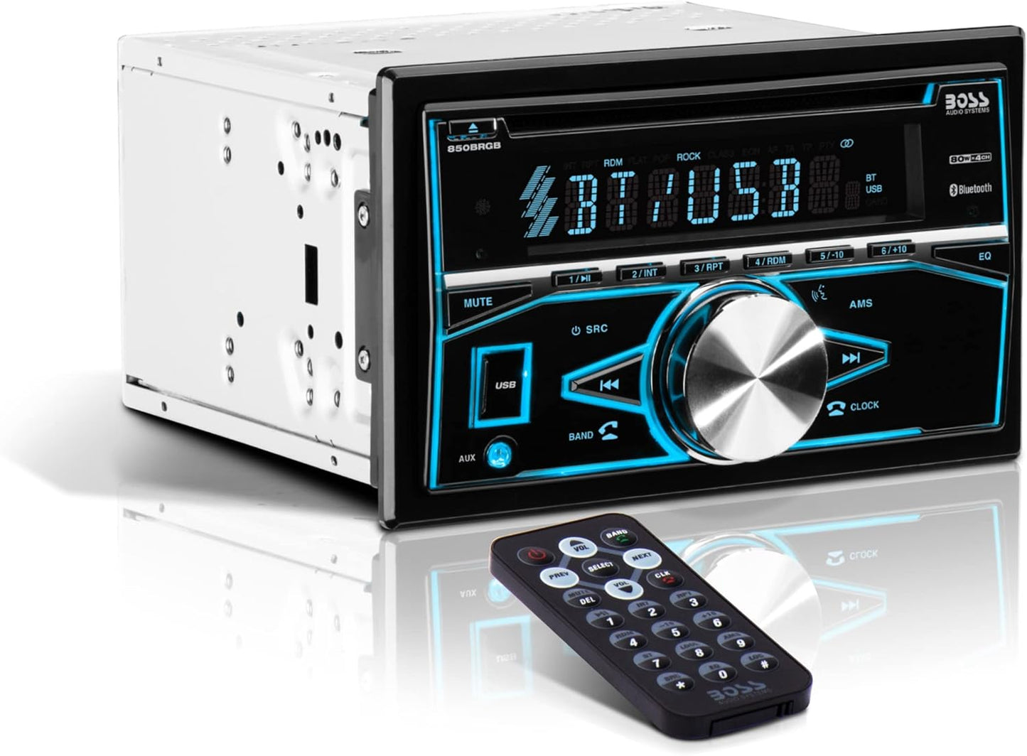 π« 8200BRGB Double DIN Stereo β Bluetooth, Multi-Color Lights, AUX/USB, CD Player πΆπ