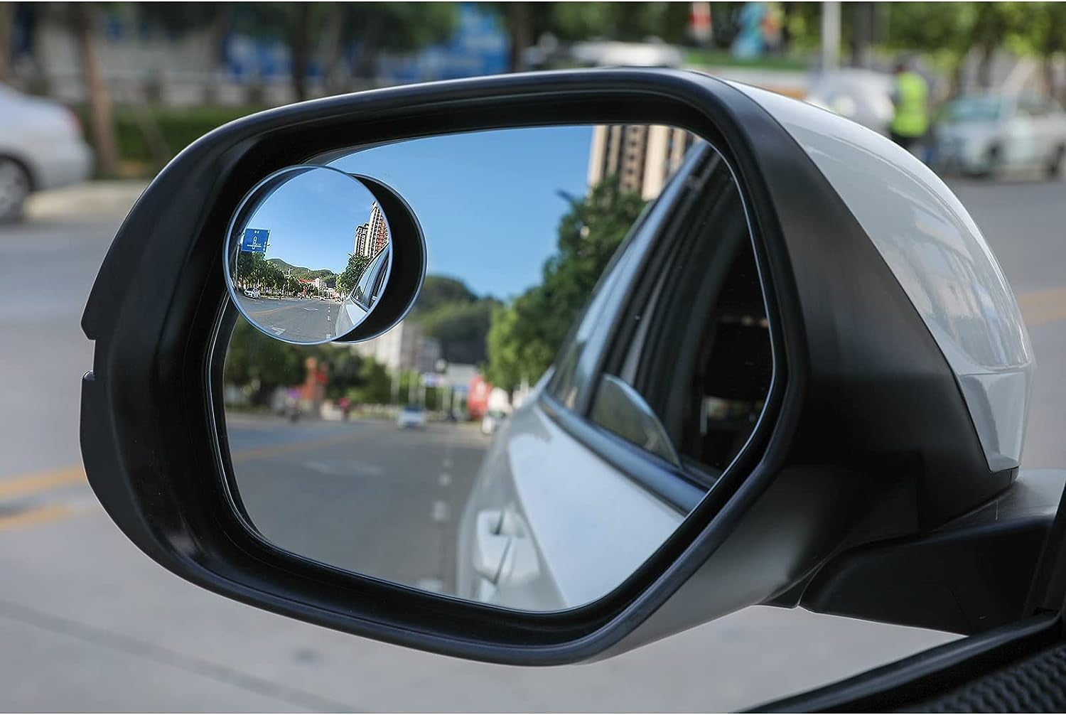 HD Blind Spot Mirrors — 2” Frameless Convex Lens for Car & SUV Safety (2-Pack / 4-Pack)