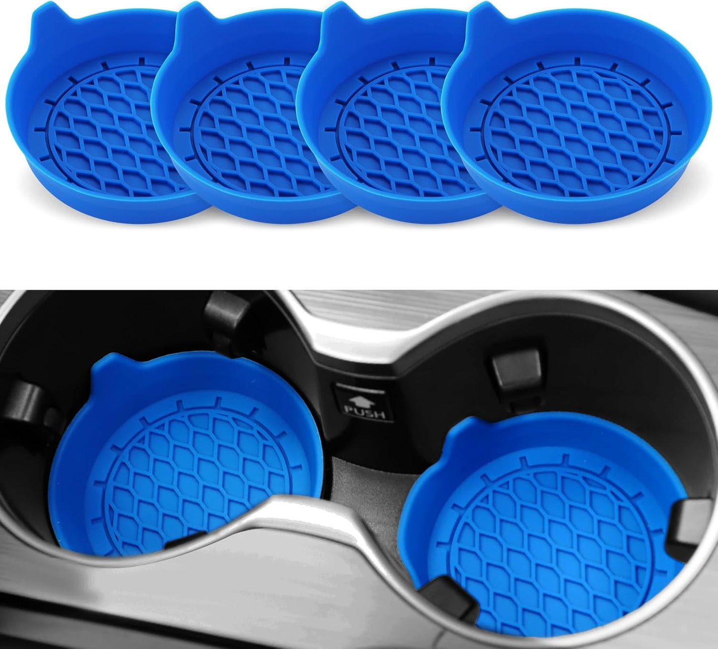 Premium Silicone Car Cup Holder Stabilizer — Anti-Spill Universal Fit (8 Colors)