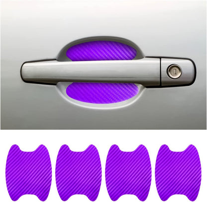 4PCS Carbon Fiber Car Door Handle Protector – Anti-Scratch Film 🏁✨