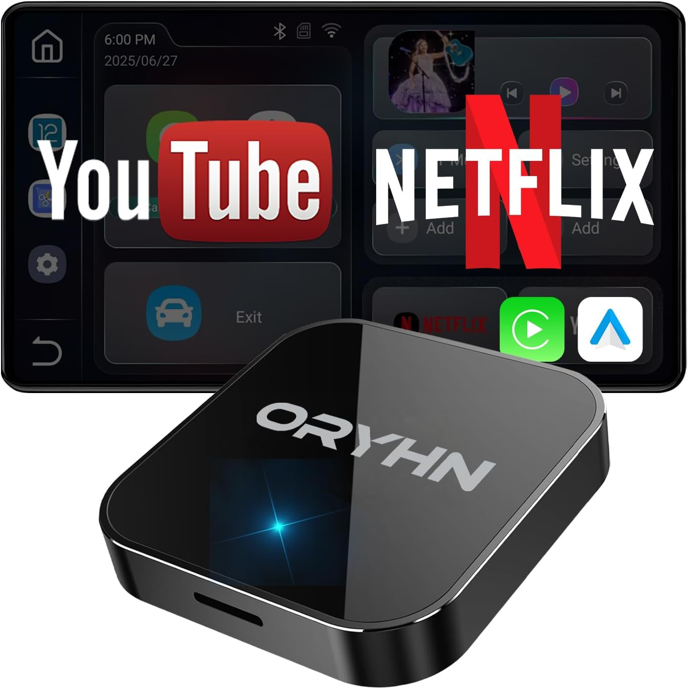 ⚙️ AI Magic Box – Wireless CarPlay & Android Auto Dongle, Stream Netflix/YouTube via WiFi 📱🚘