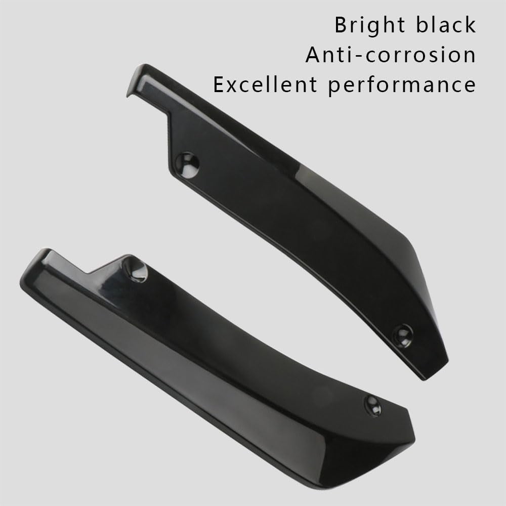 2PCS Rear Bumper Splitter Protectors – Universal Black Diffuser 🧱🚗