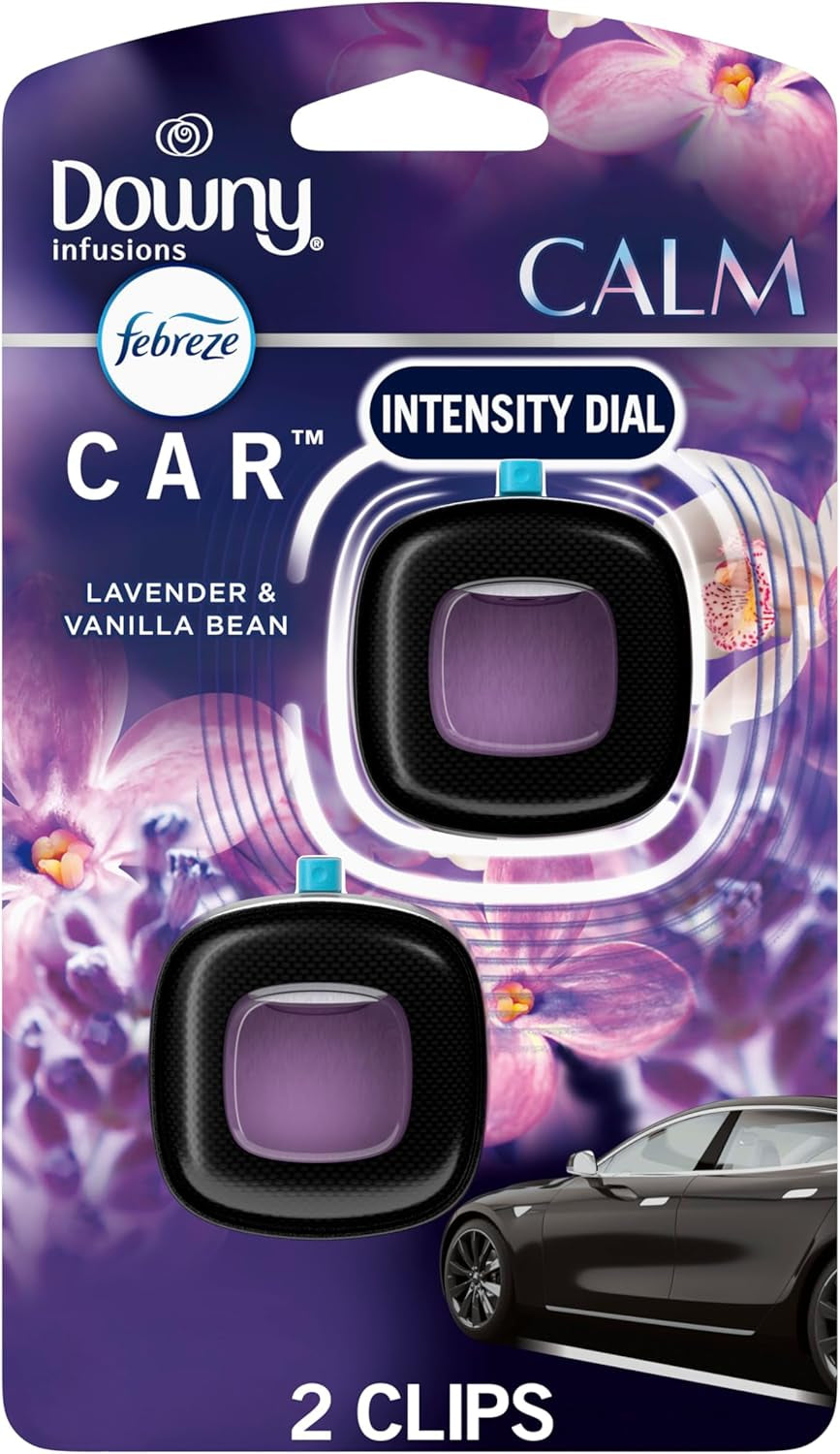 🌸 Downy Calm Scent Car Vent Clip – Relaxing Fresh Aroma (2 Ct)