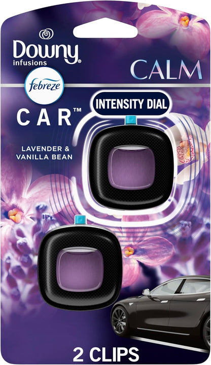 🌸 Downy Calm Scent Car Vent Clip – Relaxing Fresh Aroma (2 Ct)
