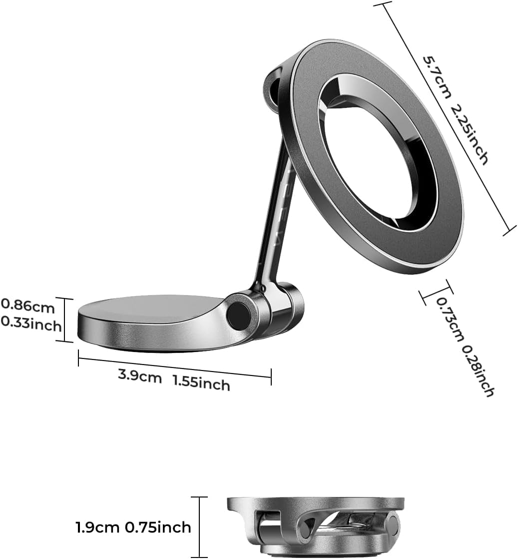 Magnetic Car Mount for iPhone 17 Pro Max - Ultra-Small Dashboard Phone Holder, Perfect Car Accessories for Everyone! Compatibility with iPhone 17 Series and Earlier Models