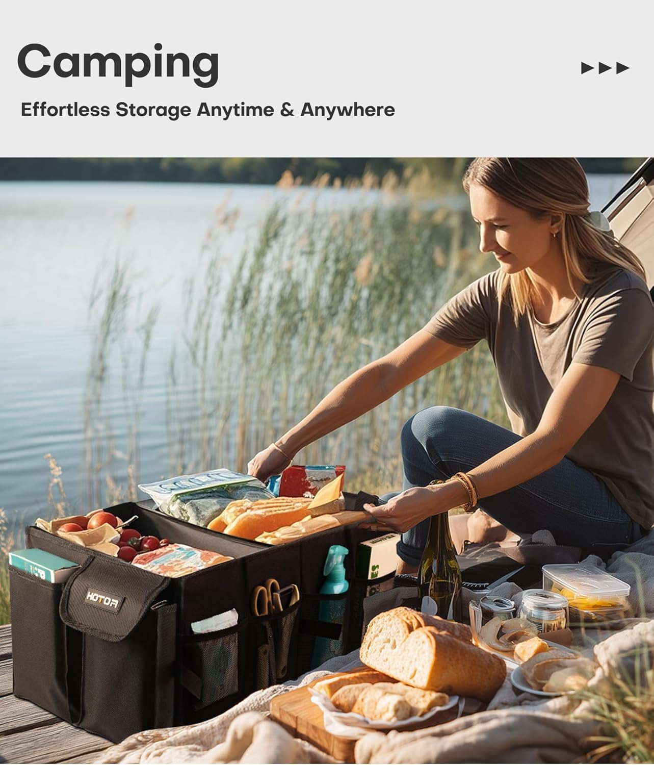 🧳 Foldable Trunk Organizer – Sturdy Car Storage Box for SUVs & Sedans