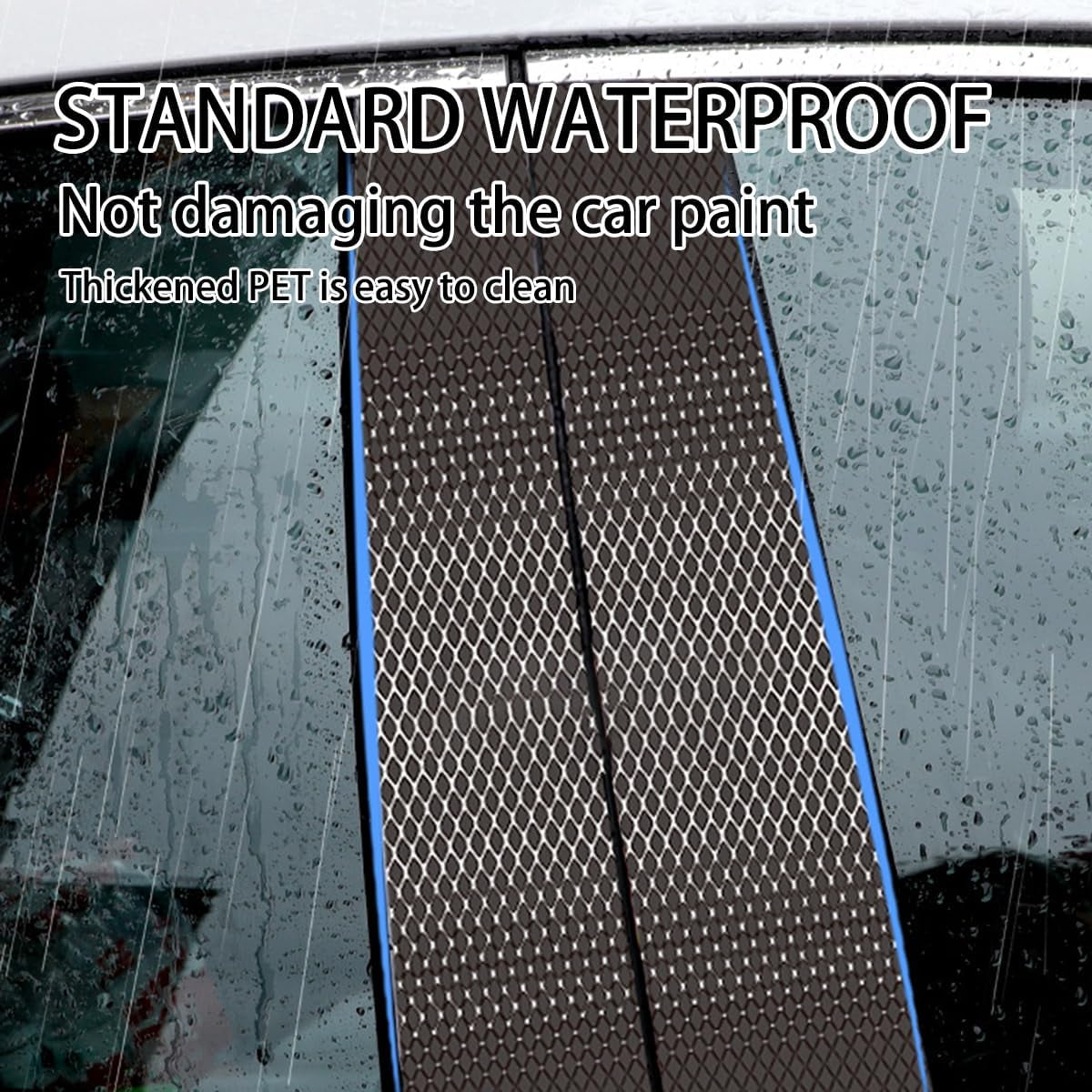 2PCS Carbon Fiber B-Pillar Stickers – Door Scratch Protector 🖤✨