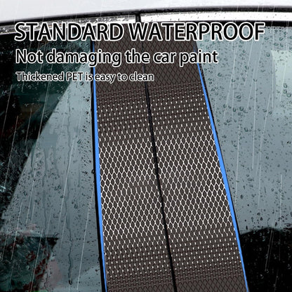 2PCS Carbon Fiber B-Pillar Stickers – Door Scratch Protector 🖤✨
