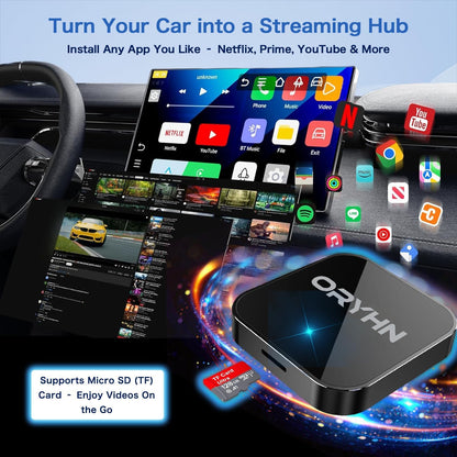 ⚙️ AI Magic Box – Wireless CarPlay & Android Auto Dongle, Stream Netflix/YouTube via WiFi 📱🚘