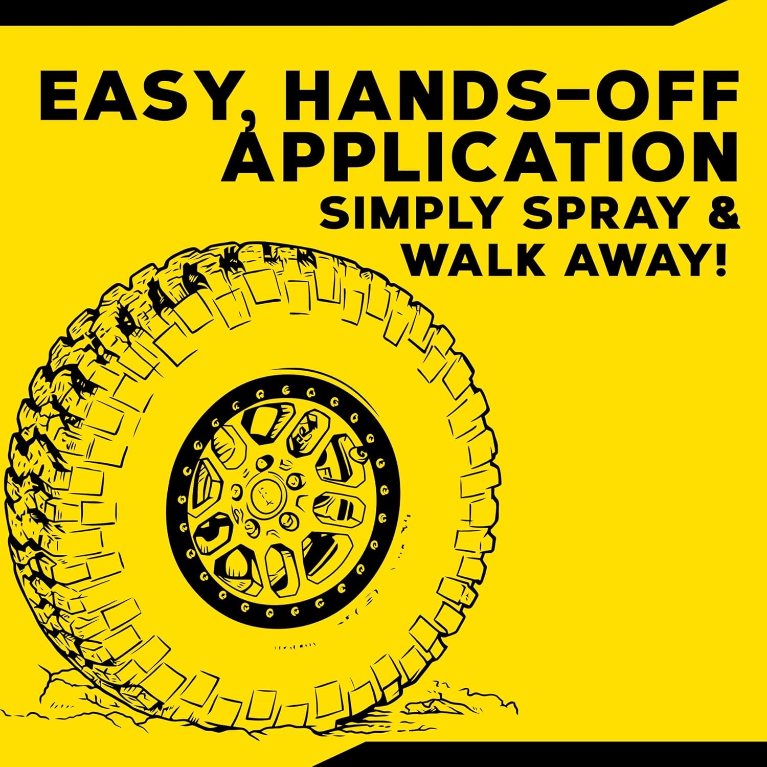 Hot Shine Tire Foam – High Gloss Deep Black Finish