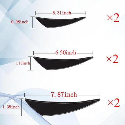 6PCS Universal Car Bumper Canards – Front Lip Splitter Kit 🏎️💨