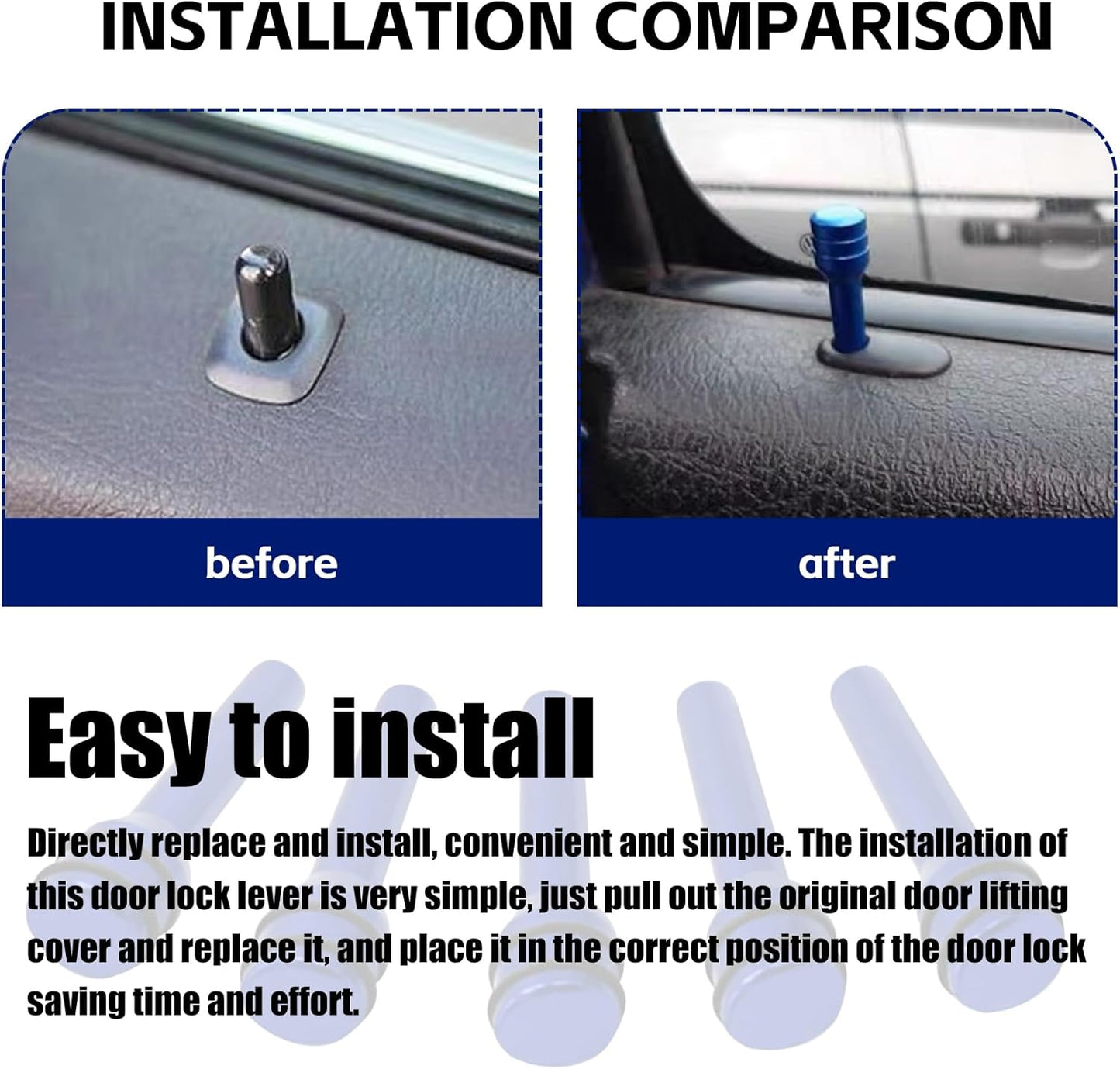 4 PCS Aluminum Car Door Lock Pins – Universal Decorative Upgrade 🔩✨