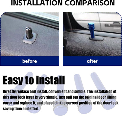 4 PCS Aluminum Car Door Lock Pins – Universal Decorative Upgrade 🔩✨
