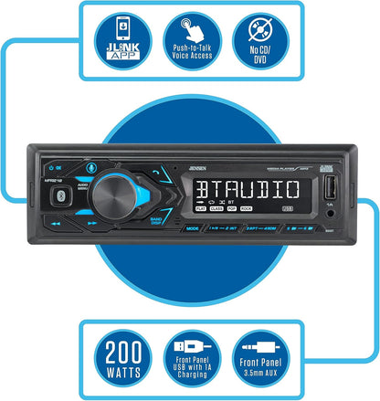 🎵 MPR210 7” Touchscreen Car Stereo – Bluetooth, AM/FM, Push-to-Talk, USB Playback 🚗💡