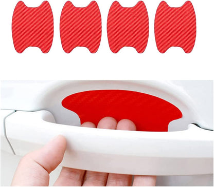 4PCS Carbon Fiber Car Door Handle Protector – Anti-Scratch Film 🏁✨