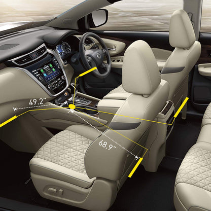 48 LED Multicolor Music Car Strip Light Kit - Sound Activated, Wireless Remote Control, USB Interior Lights with 2-Year Warranty!