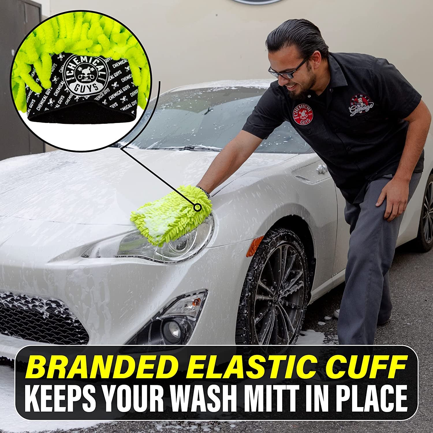 Premium Chenille Microfiber Wash Mitts (2 Pack)