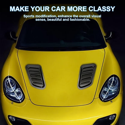 2PCS Car Hood Air Vents – Universal Bonnet Intake Trim Scoop Cover 🌀🚗