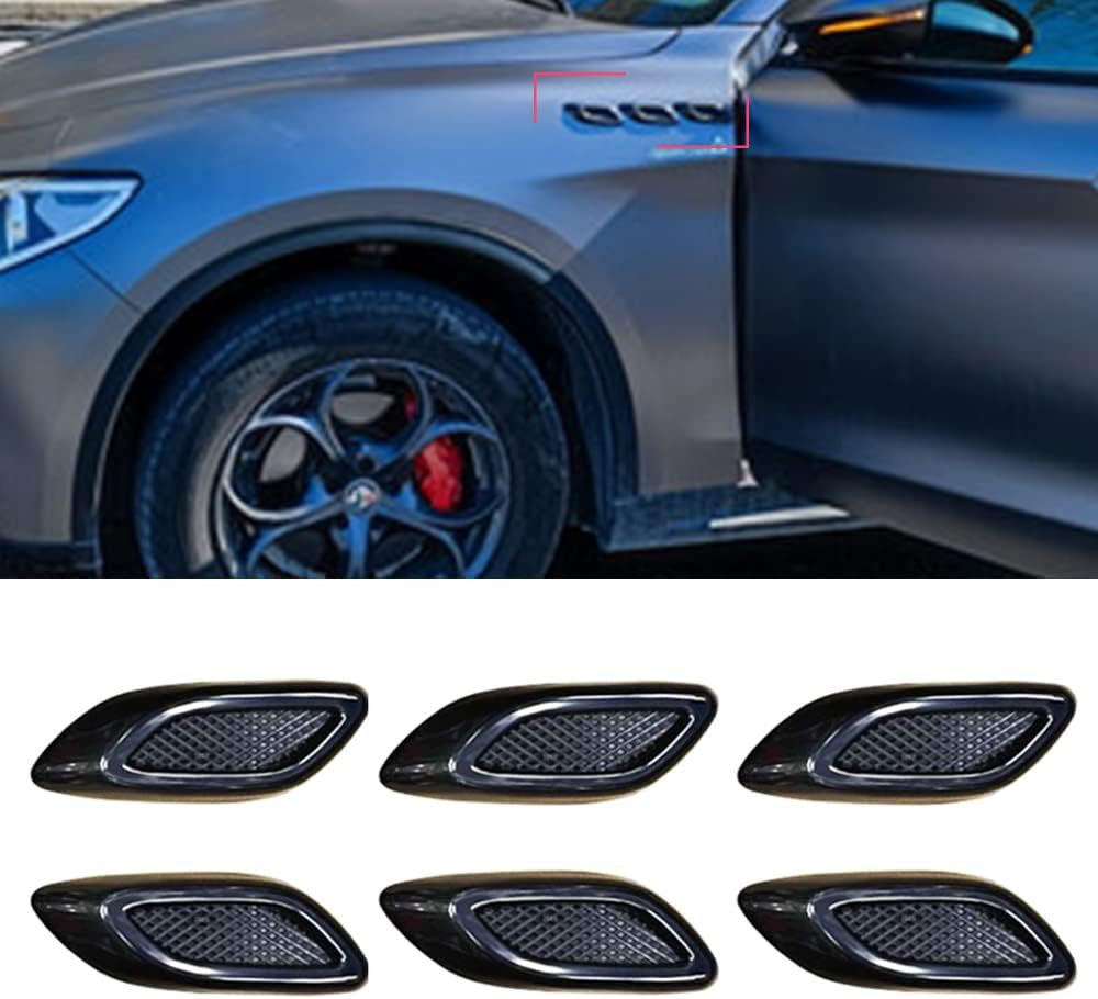 6PCS Fender Air Vent Trim – Universal Carbon Fiber Look 🏎️💨