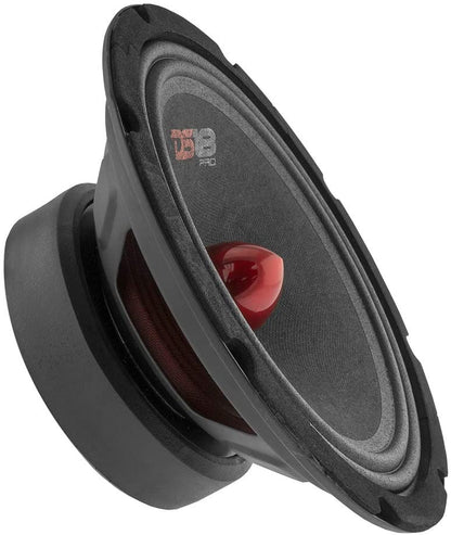 PRO-GM6B Loudspeaker - 6.5", Midrange, Red Aluminum Bullet, 480W Max, 140W RMS, 8 Ohms - Premium Quality Audio Door Speakers for Car or Truck Stereo Sound System (1 Speaker)