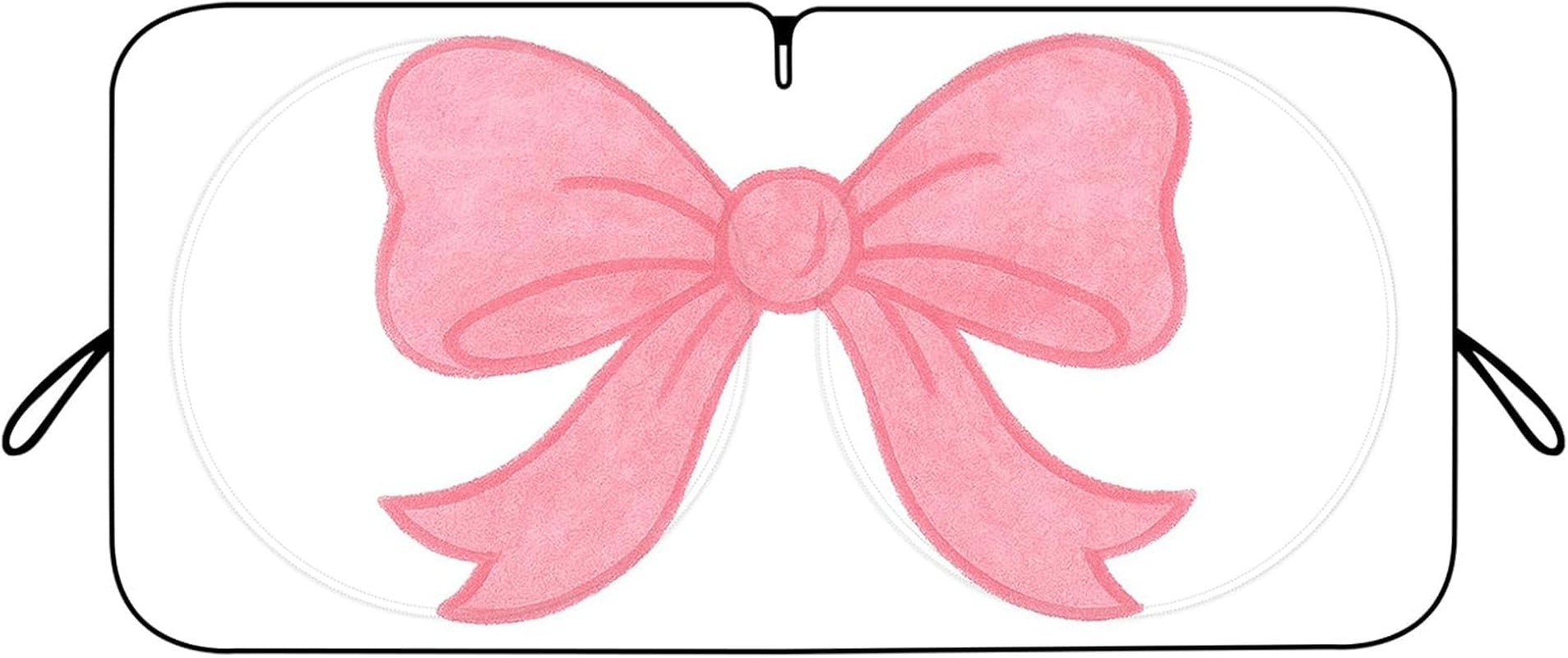 Car Windshield Sun Shade – Funny Cartoon Eyes Foldable Visor 63.7"x32" ☀️🚗