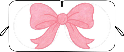 Car Windshield Sun Shade – Funny Cartoon Eyes Foldable Visor 63.7"x32" ☀️🚗