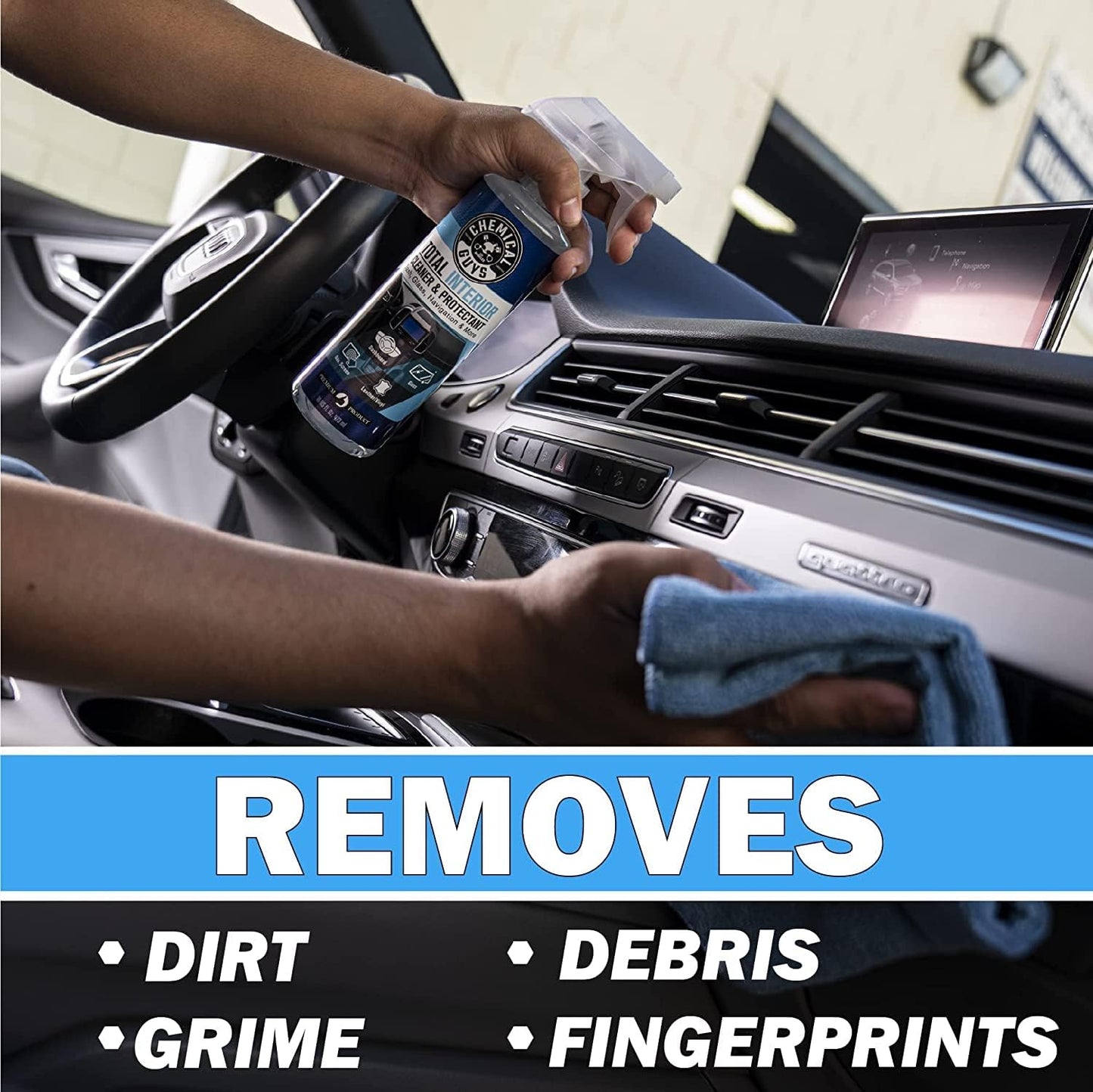 Total Interior Cleaner – Cleans & Protects Leather, Vinyl, Plastic ✨🧴