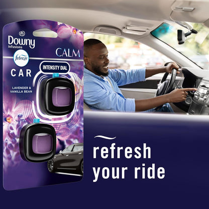 🌸 Downy Calm Scent Car Vent Clip – Relaxing Fresh Aroma (2 Ct)