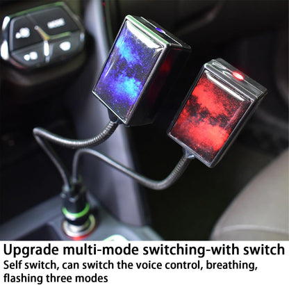 USB Car Roof Light – Sound Activated LED Star Projector 🌌💡