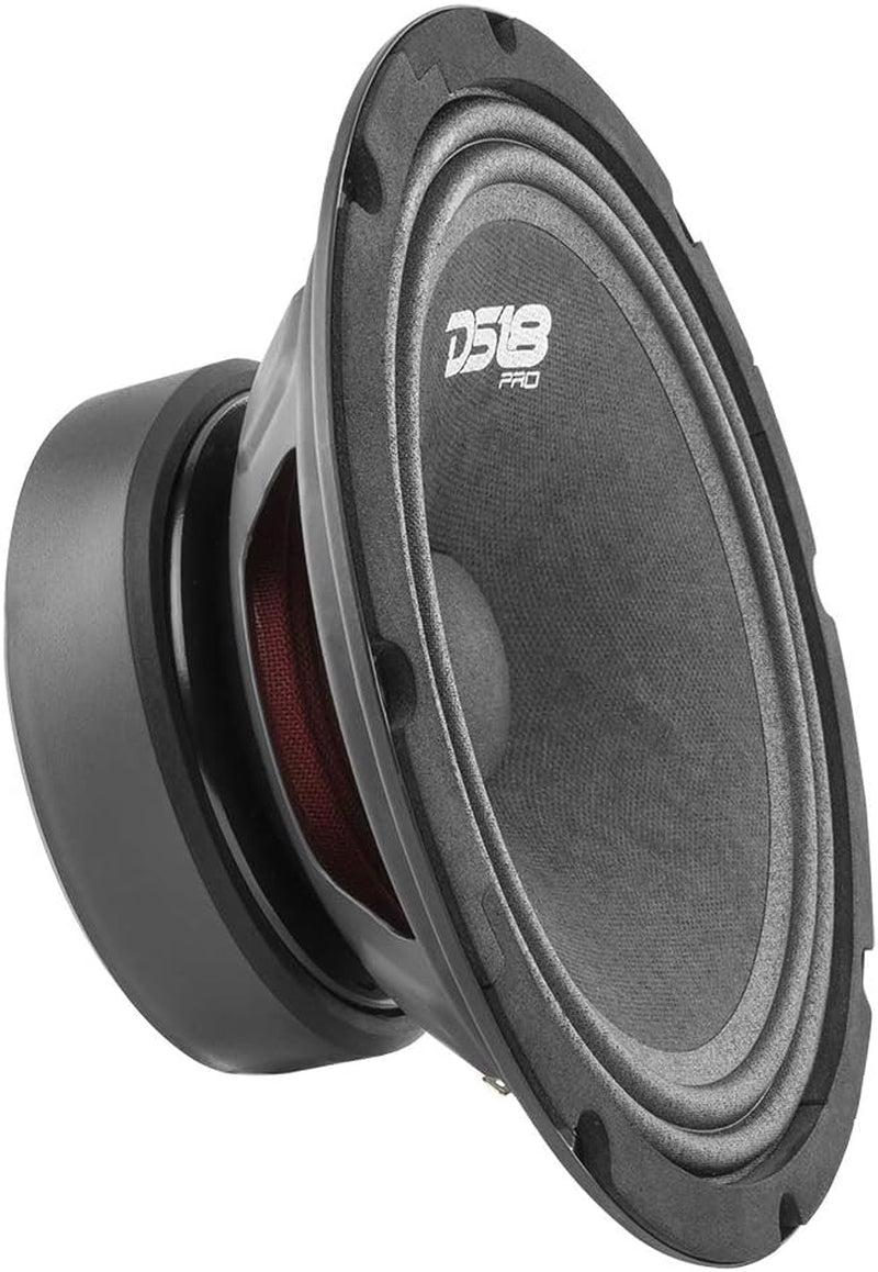 PRO-GM6B Loudspeaker - 6.5", Midrange, Red Aluminum Bullet, 480W Max, 140W RMS, 8 Ohms - Premium Quality Audio Door Speakers for Car or Truck Stereo Sound System (1 Speaker)