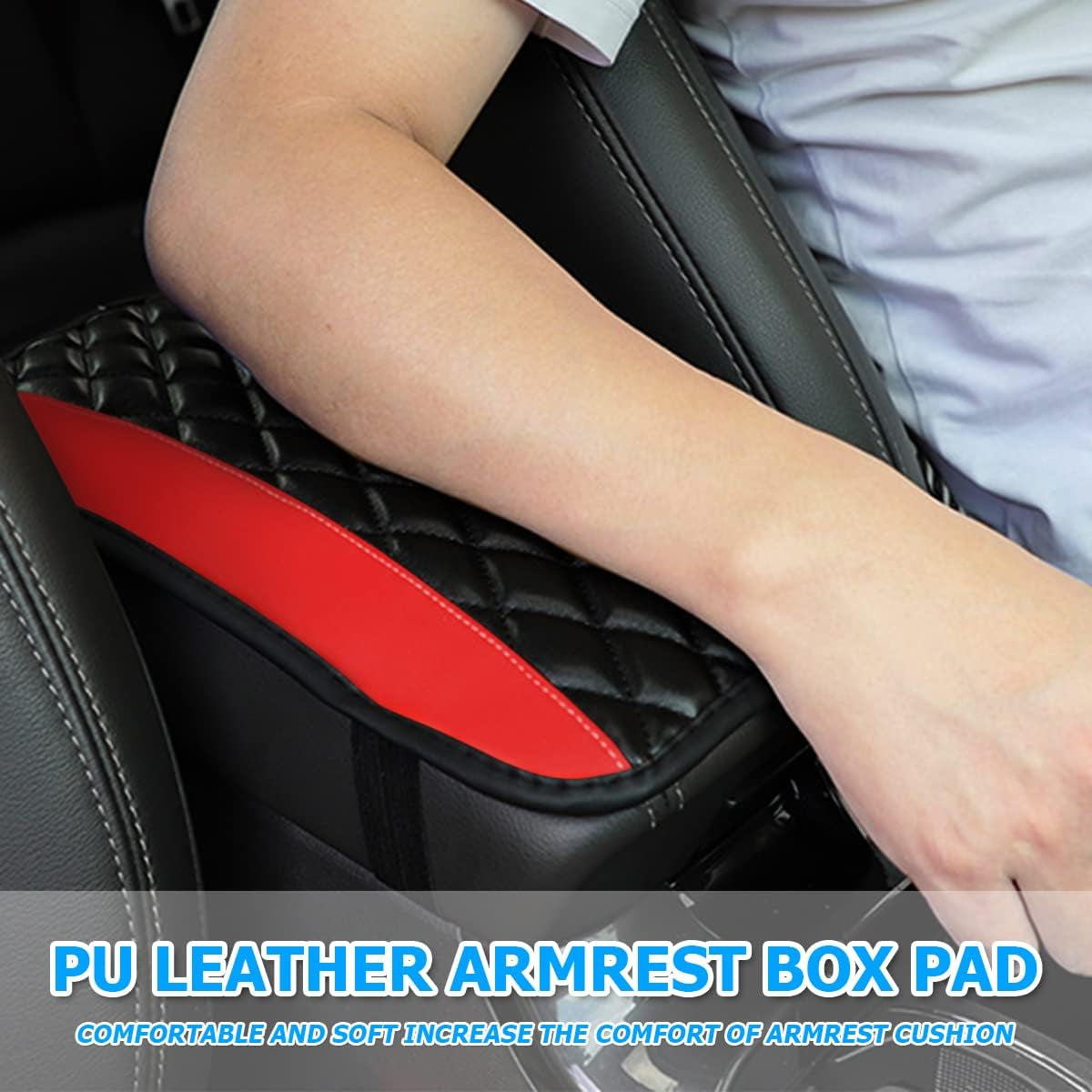 Car Armrest Cushion Pad – Leather Comfort Console Cover 🪑✨
