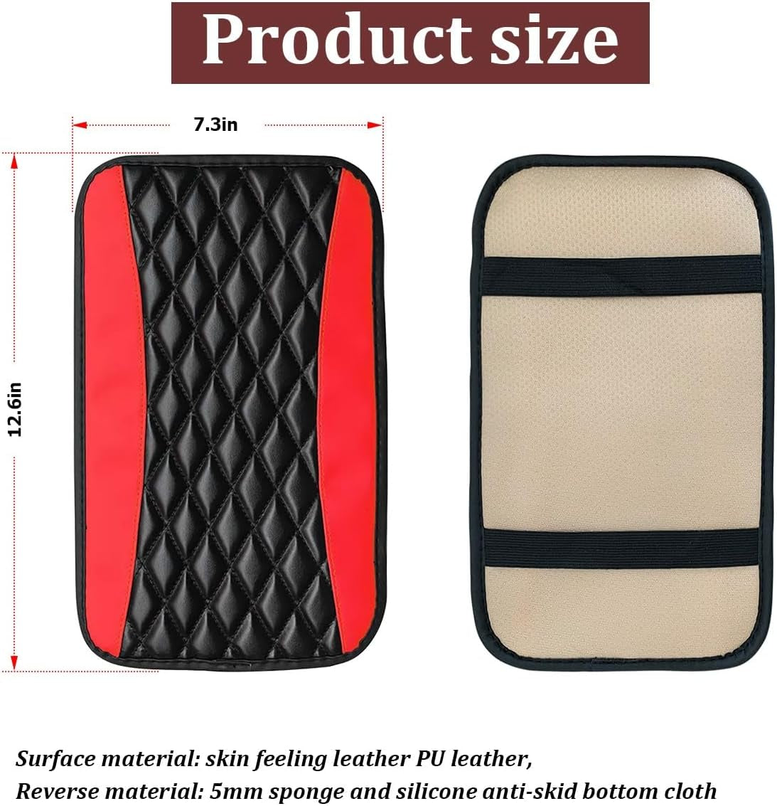 Car Armrest Cushion Pad – Leather Comfort Console Cover 🪑✨