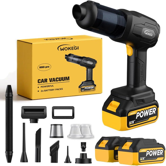 ⚡ Cordless 4-in-1 Car Vacuum – 40000 Pa Suction, Built-In Air Duster, High-Power Cleaning Machine 🔥🚗