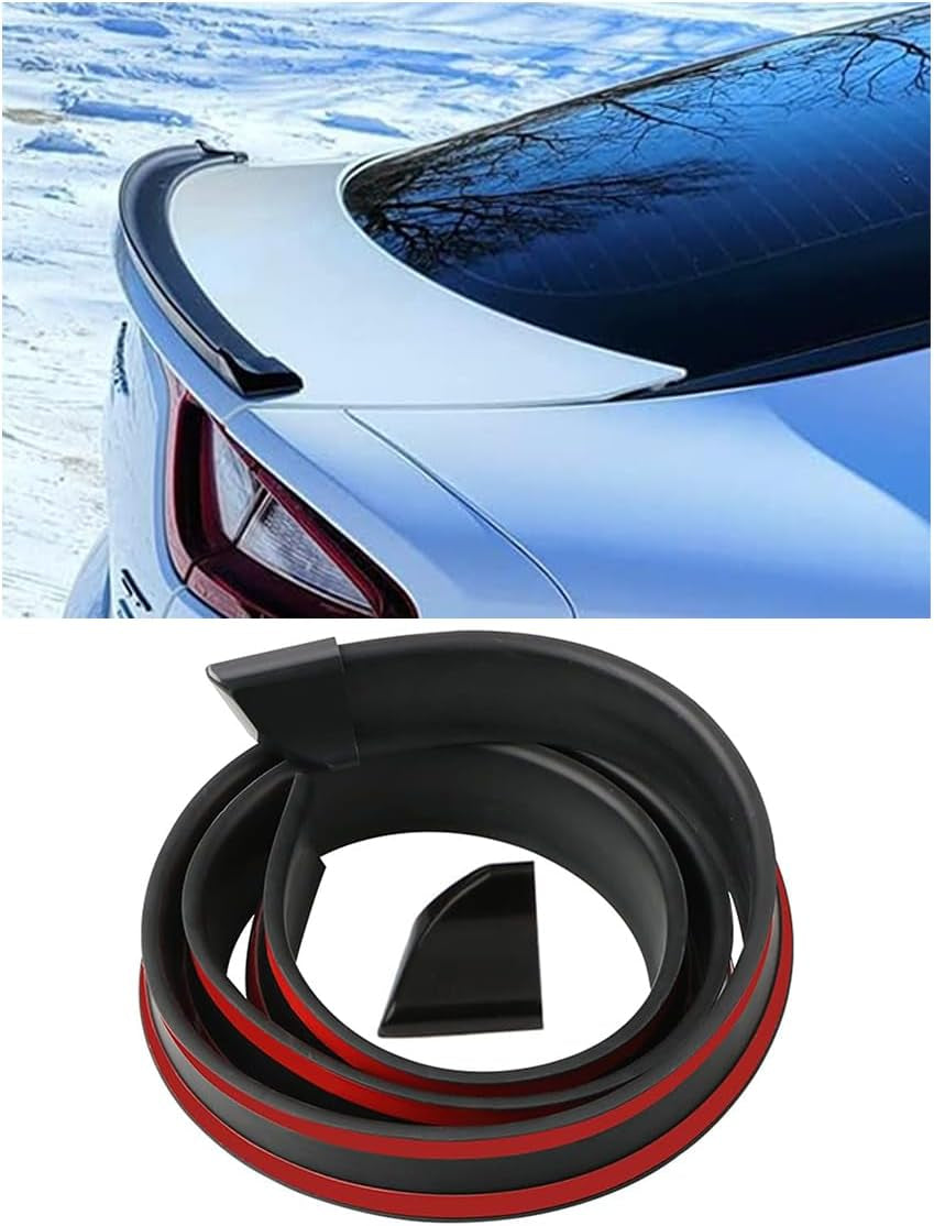 Carbon Fiber Spoiler Lip Kit – Universal Rear Trunk Roof Trim ⚫🏎️