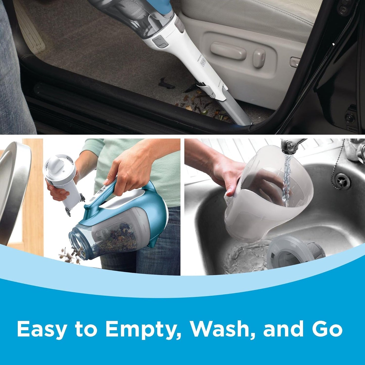 💨 Dustbuster AdvancedClean Cordless Vacuum – Compact, Lightweight & Powerful Suction for Car + Home 🧹🔋