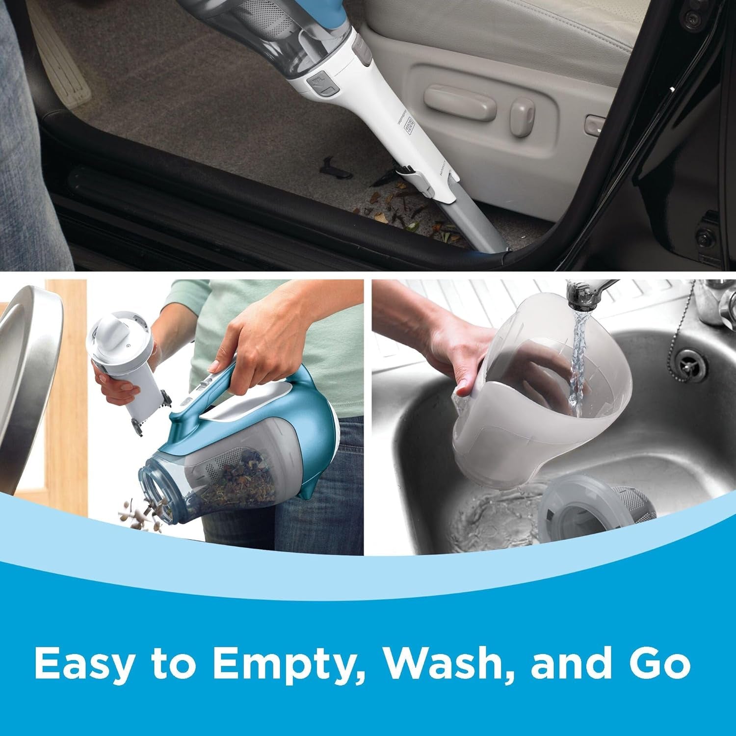 💨 Dustbuster AdvancedClean Cordless Vacuum – Compact, Lightweight & Powerful Suction for Car + Home 🧹🔋