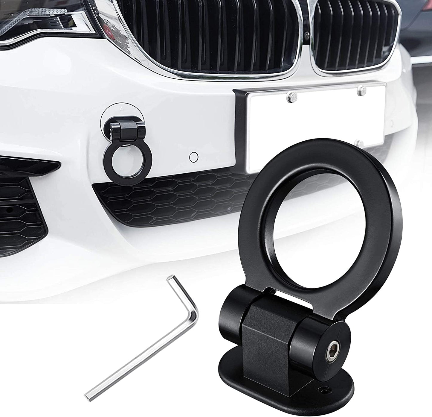 Red Tow Hook Style Sticker – Universal Car Bumper Decoration 🔴⚙️