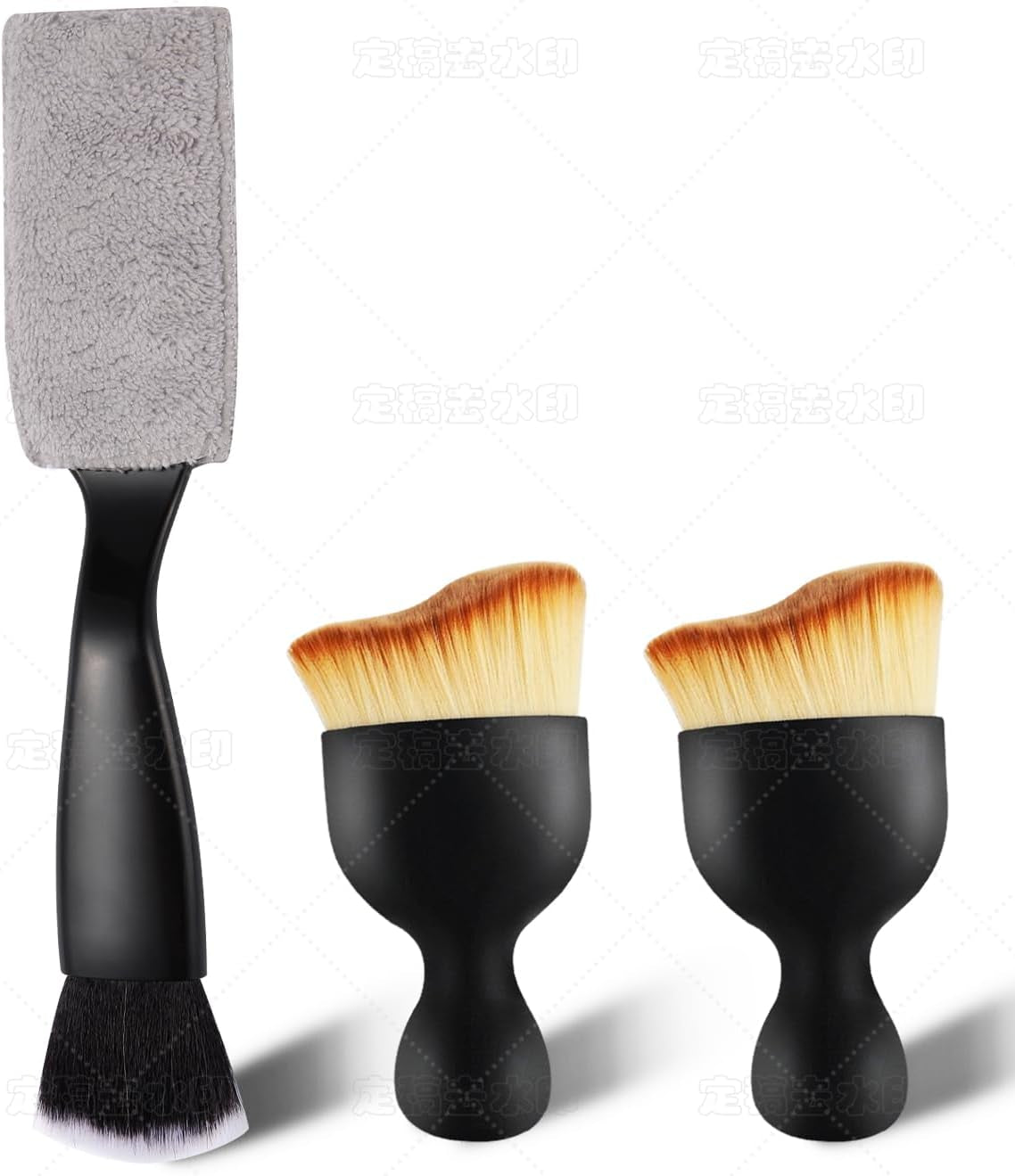 3PCS Auto Interior Detail Set – Scratch-Free Brushes & Duster 🌀🧼