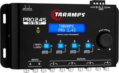 🎚 Pro 2.45 DSP Digital Sound Processor – Studio-Level EQ Tuning for 2 & 4 Channel Amps 🎧⚙️