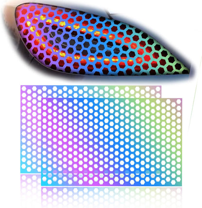 2PCS Car Tail Light Stickers – Honeycomb Style Tint Film 🔴🚙