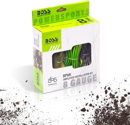 💥 KIT2 8-Gauge Complete Amp Install Kit – Includes Power, Ground, Turn-On & Speaker Wires 🔧🔊