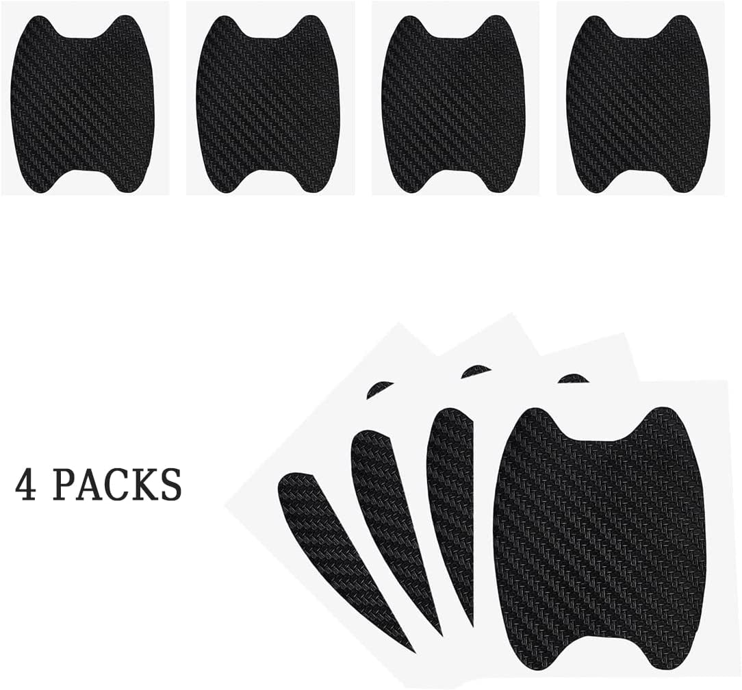 4PCS Carbon Fiber Car Door Handle Protector – Anti-Scratch Film 🏁✨