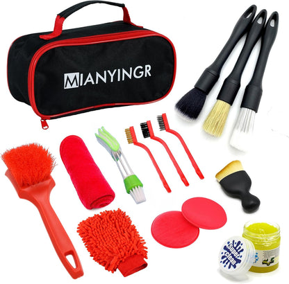 35PCS Car Detailing Kit – Complete Cleaning Toolbox for Interior & Exterior 🧰🚗