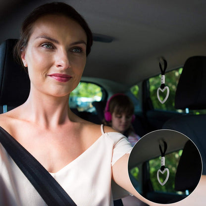 2PCS Heart Handle Straps – Rear Bumper Drift Rings 💔🚙