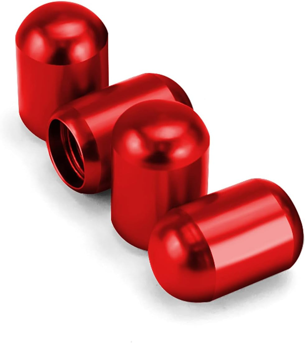 4PCS Car Tire Valve Caps – Aluminum Alloy Anti-Leak Stem Covers 🔧🚗